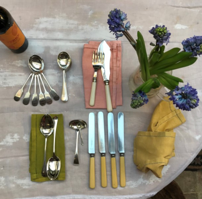 Handsome Antique Cutlery Sets.  Click this image to find a selection of sets available via The Interiors Shop.