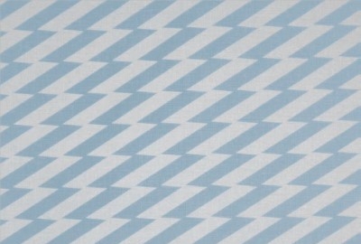 Zig Zag China Blue Fabric by Virginia White
