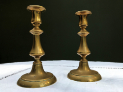 Pair of Classic 18cm-high Brass Candlesticks - SOLD