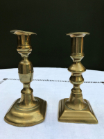 Pretty Pair of 16cm-high Brass Candlesticks - SOLD