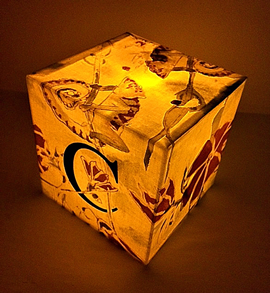 Glowing loose cube made-to-order in any letter
