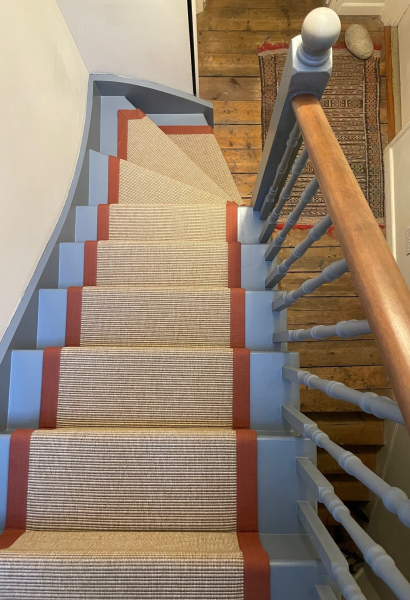 Unnatural Flooring fitted to staircase of this family home