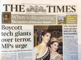 The Times 23rd November 2018