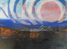 Sundown monotype by Jenny Pery